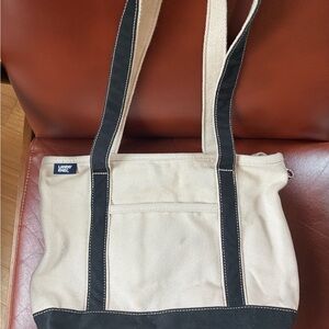 Lands' End Canvas Tote- Medium, Open Top, Long Handle